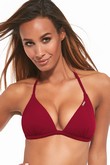 Biustonosz kpielowy push up Krisline Beach bustier bordo